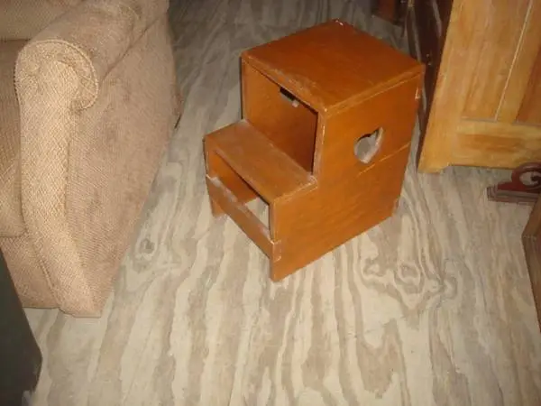 wooden step stand