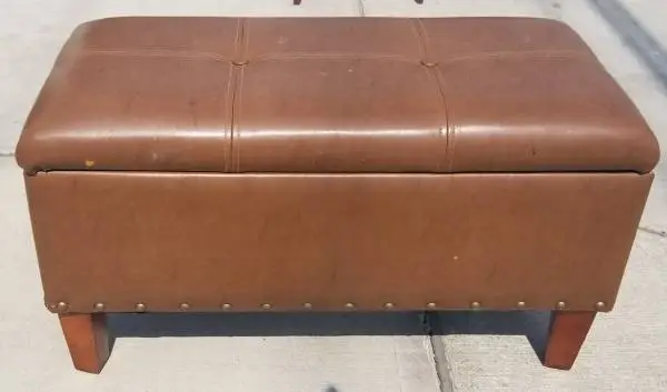 Vinyl Footstool / Bench