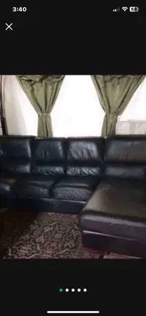 $1,175 OBO Ashley Furniture Beautiful L Shape Real Italian Leather Pai
