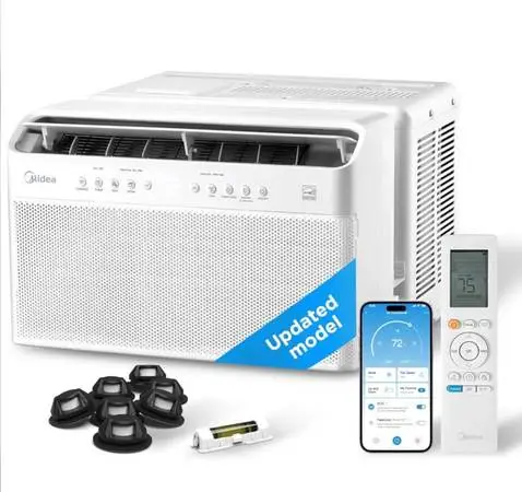 Midea 8,000 BTU U Shaped Smart Inverter Window Air Conditioner