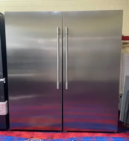 Frigidaire 66” Freezer and Fridge Set column stainless steel