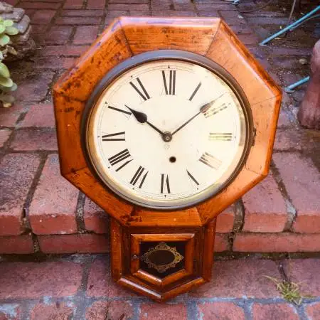 Handsome 1900s Country Store Ansonia Wall Clock/true Antique