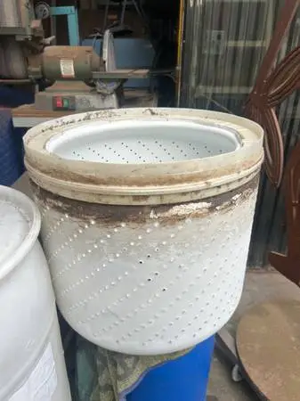 Fire pit out of a washer