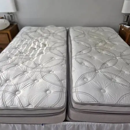 Split King Sleep Number C4 mattresses with adjustable bases