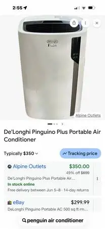 De’Longhi Pinguino Plus Portable A/C