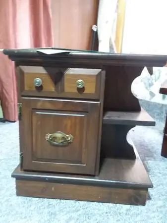 Wood End Table