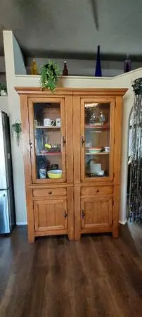 Rustic Farm Style Double Hutch