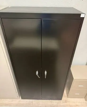 New Black Storage Cabinet