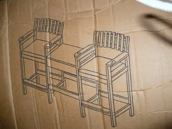 C&C Spectator Bench With Table And Drawer