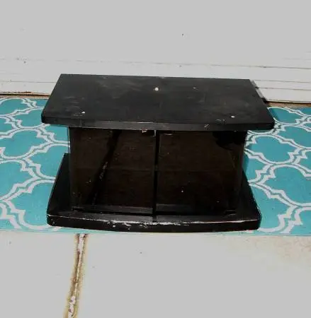 TV STAND Vintage CRT Table Strong Shelf VCR DVD Gaming Game Storage