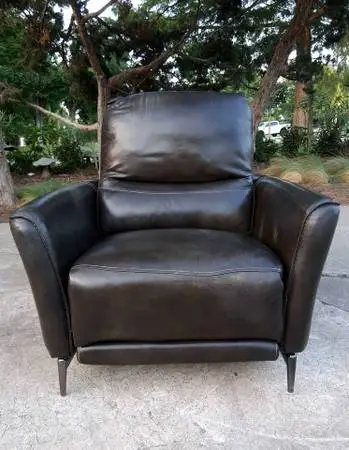 Modern Powered Leather Recliner