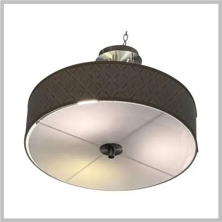 Moroccan Diamond Giclee Semi Flush-mount