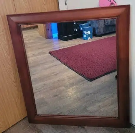 Solid Wood 40 Wall Mirror Woods Frame Wood