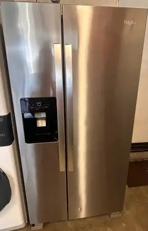 Whirlpool Side by side Refrigerator Stainless Steel 21.4 Cb Ft