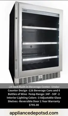 Danby Silhouette Built-in Wine Cellar