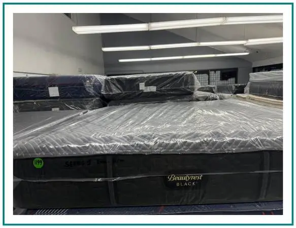 KING SIZE SIMMONS BEAUTYREST BLACK SERIES 1 MATTRESS & BOXES BED SET