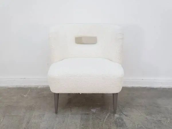 Crate & Barrel Mimi Vegan Lambskin Chair