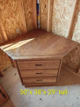 Corner Three Drawer Dresser TV Stand