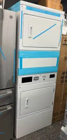 COMMERCIAL STACKED GAS DRYER NON COIN