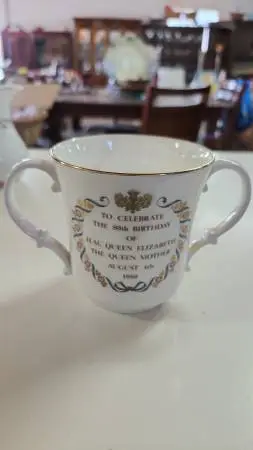 Vintage Royal Doulton Queen Elizabeth Commemorative 80th Birthday