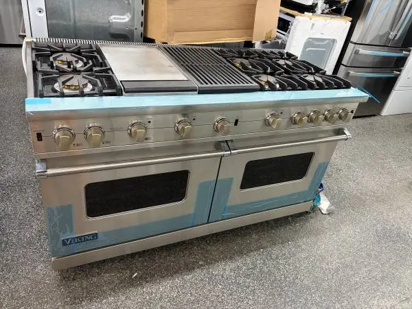 Stainless Steel 60 Inch Gas Stove with Double Oven
