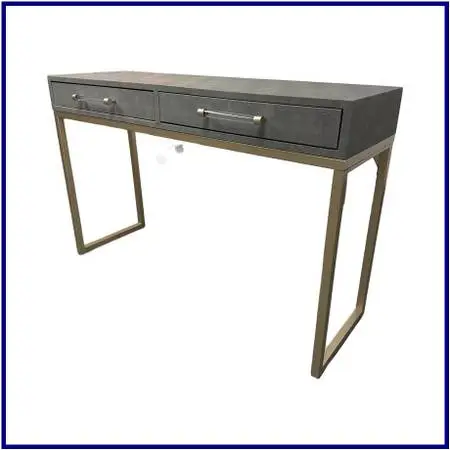 New Jamie Young Kain Faux Shagreen Console Table