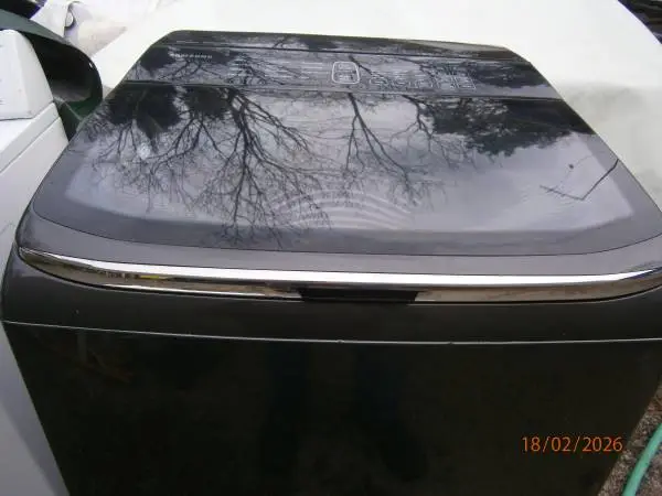 Samsung black top load washer