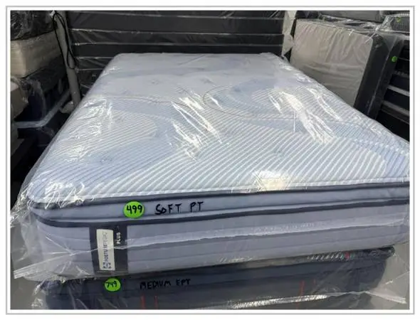 Full Size Sealy Posturepedic Pro Pillow Top Mattress & Box Bed Set