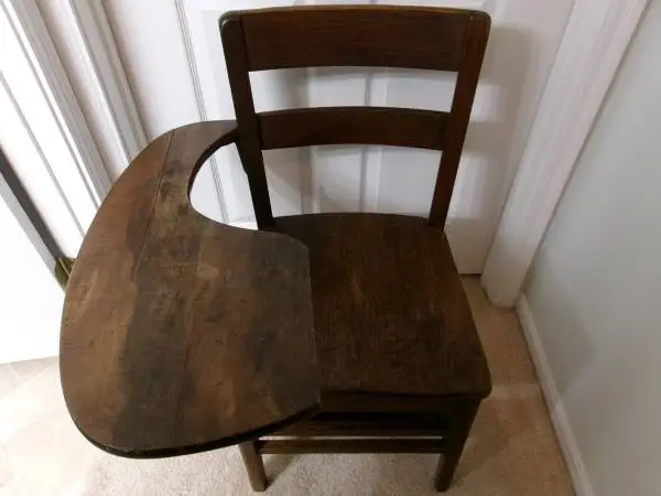 WOODEN SCHOOL DESK