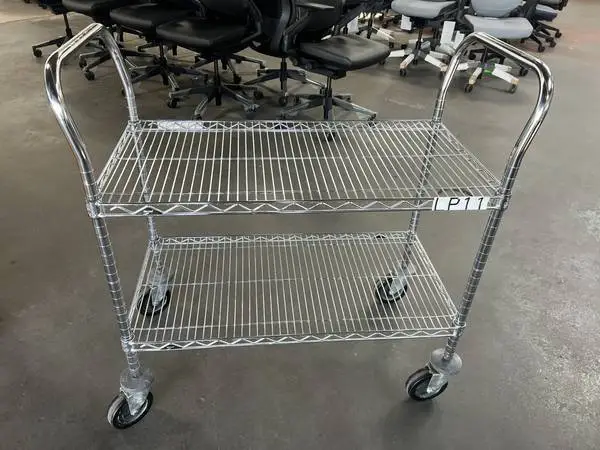 Metal Rack Push Carts - Various Sizes/Styles (NW Office Liquidations)