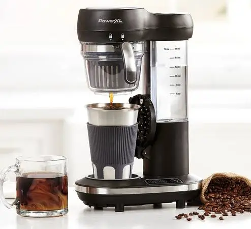 PowerXL Grind and Go Plus Coffee Maker, Automatic Single-Serve Coffee