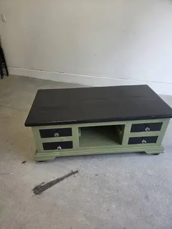 ***Beautiful Handcrafted Coffee Table – Newly Remade & Painted**