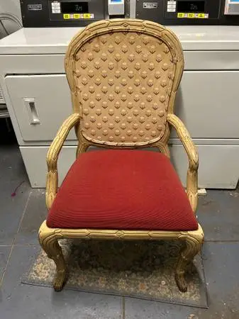 Antique Red Wooden Solid Wood Kitchen Dining Living Room Table Chair