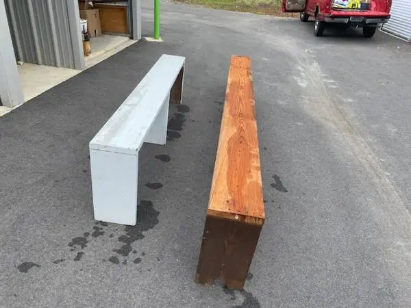 2- Carpenter Made Pine Benches