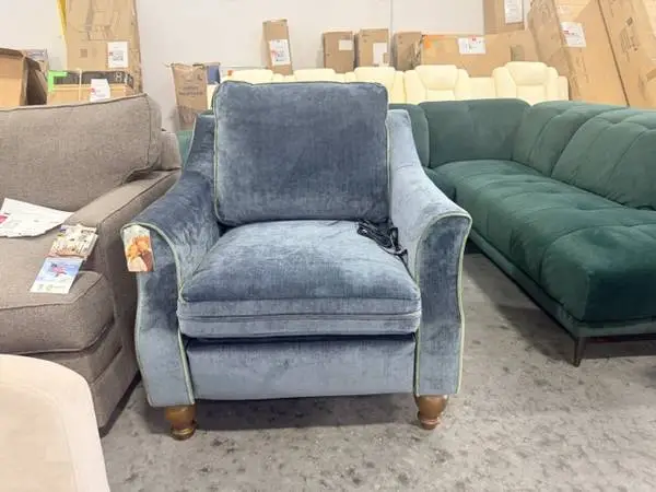 Best Home Erin & Ben Adeline Incliner Accent Chair Blue/Green