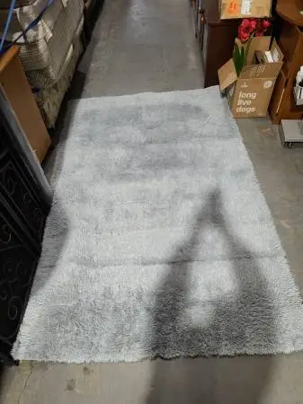 LOCHAS Ultra Soft Grey Velvet Rug