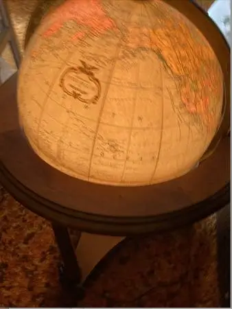 Furniture GLOBE School  Office Home VintageWorld Globe  Lights Up