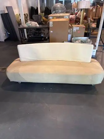MCM Vladimir Kagan Style Asymmetrical Serpentine Sofa (Project Piece)