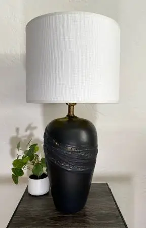 Black Ceramic Table Lamp