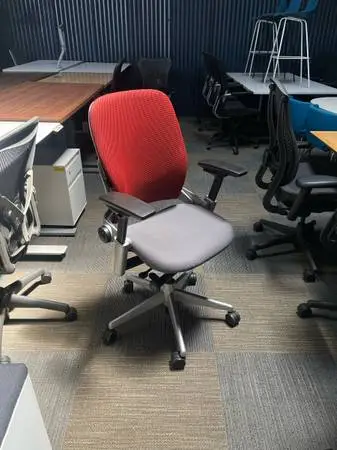 Red Fabric — SteelCase Leap V2