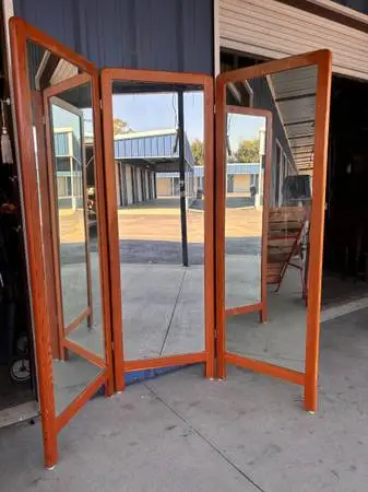 Triple Panel 69 x 24 Floor /Wall Mirror