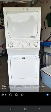 🌺SUPER NICE ALL ONE UNIT STACKABLE WASHERS AND DRYERS WITH WARRANTY