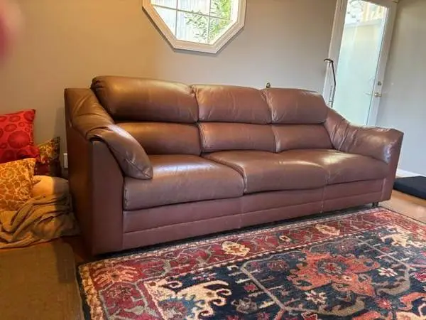 Leather Sofa and Loveseat
