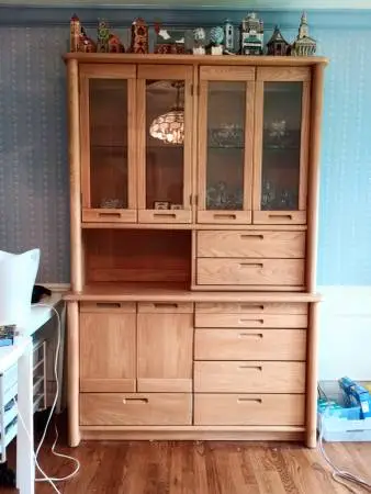 High End Thomasville China Cabinet in Solid Ash Need it Gone!