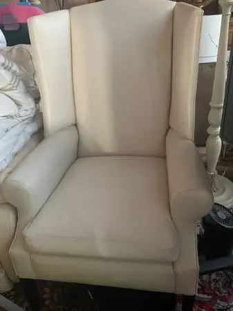 Perfect leather Arm chair-delivered!