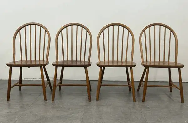 Vintage Danish Windsor Dining Chair Chairs by Erik Jorgensen Denmark