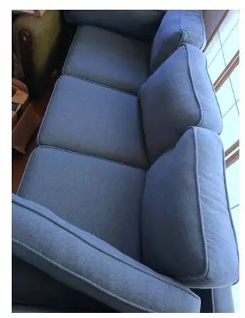 Couch, Excellent, firm, barely used, clean, darkish blue all cushions