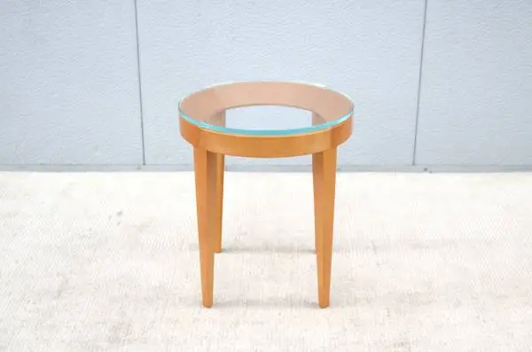 Modern Mark Goetz for Bernhardt Design Cirque Maple Round Side Table