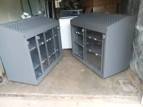 Metal display cases