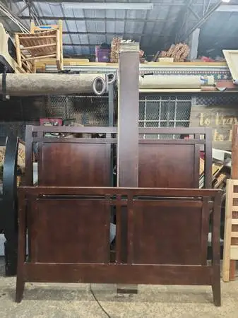 Queen Sleigh Bed for Sale (No Slats)